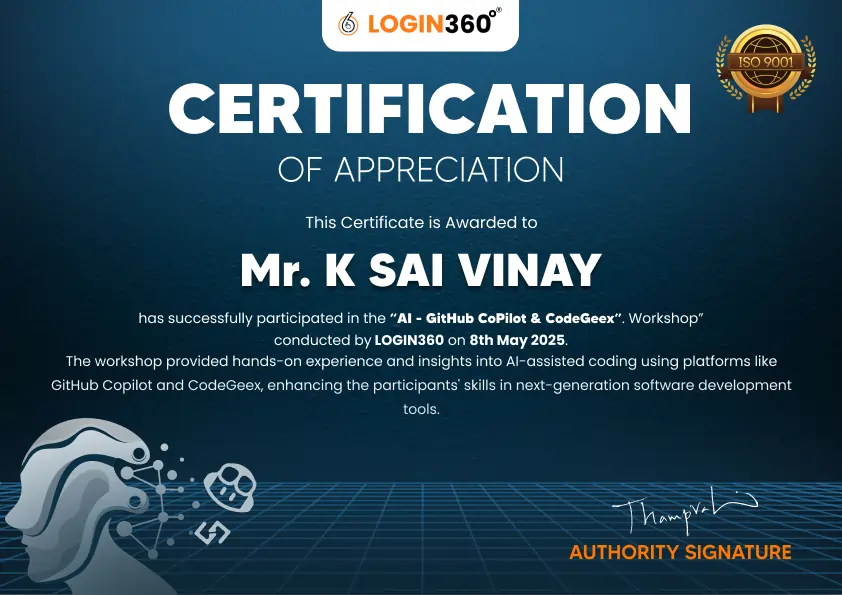 Front End Certificate